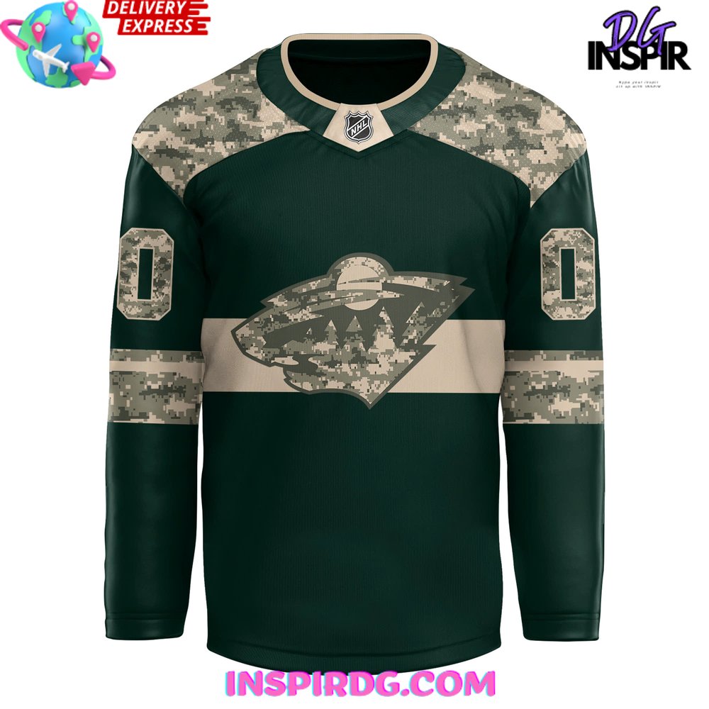 Minnesota Wild Military Appreciation Night 2024 Special Hockey Jersey