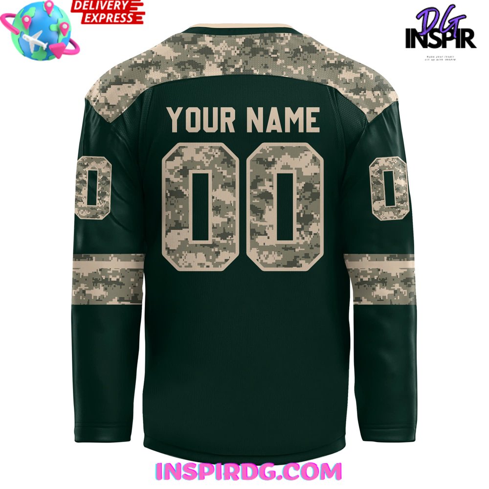 Minnesota Wild Military Appreciation Night 2024 Special Hockey Jersey