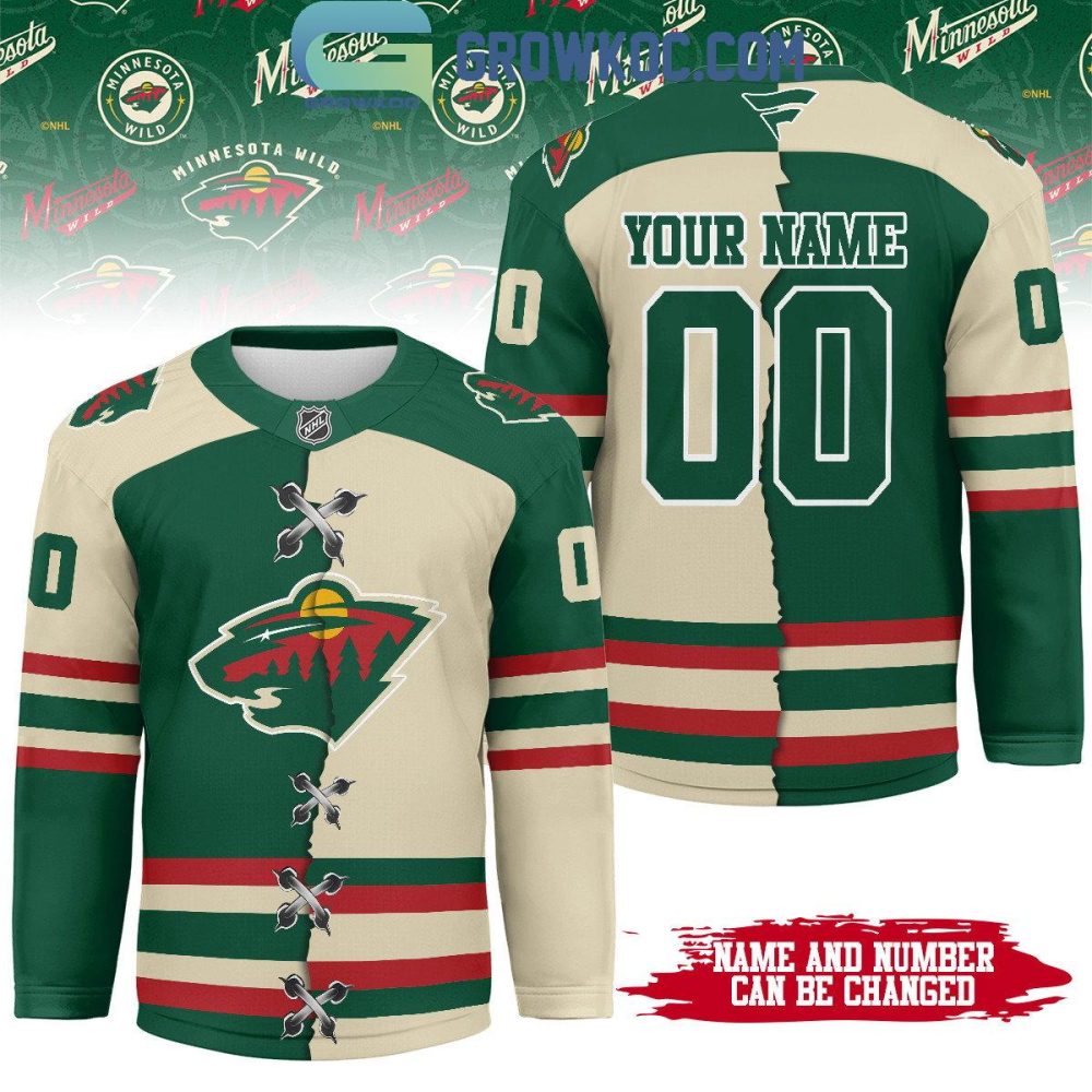 Minnesota Wild Mix Home Away Hockey Jersey