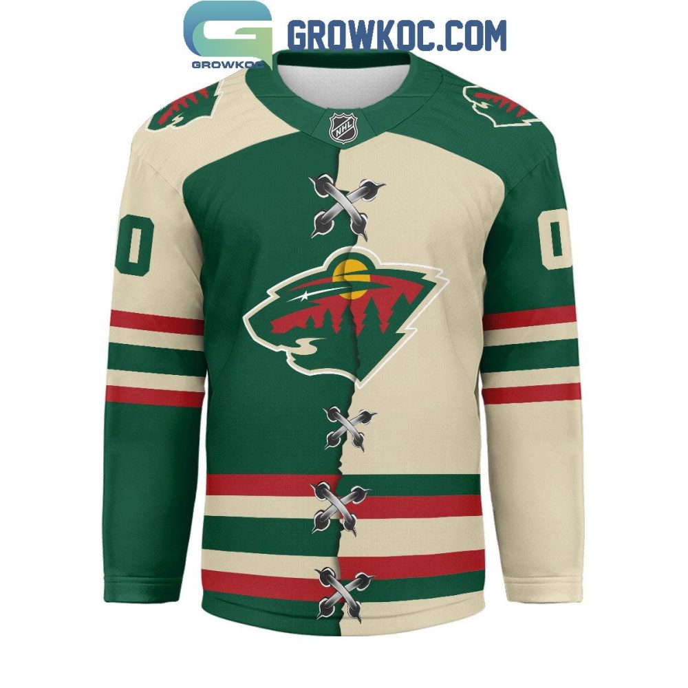 Minnesota Wild Mix Home Away Hockey Jersey