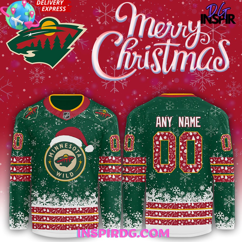 Minnesota Wild Nhl Merry Christmas 2024 Hockey Jersey
