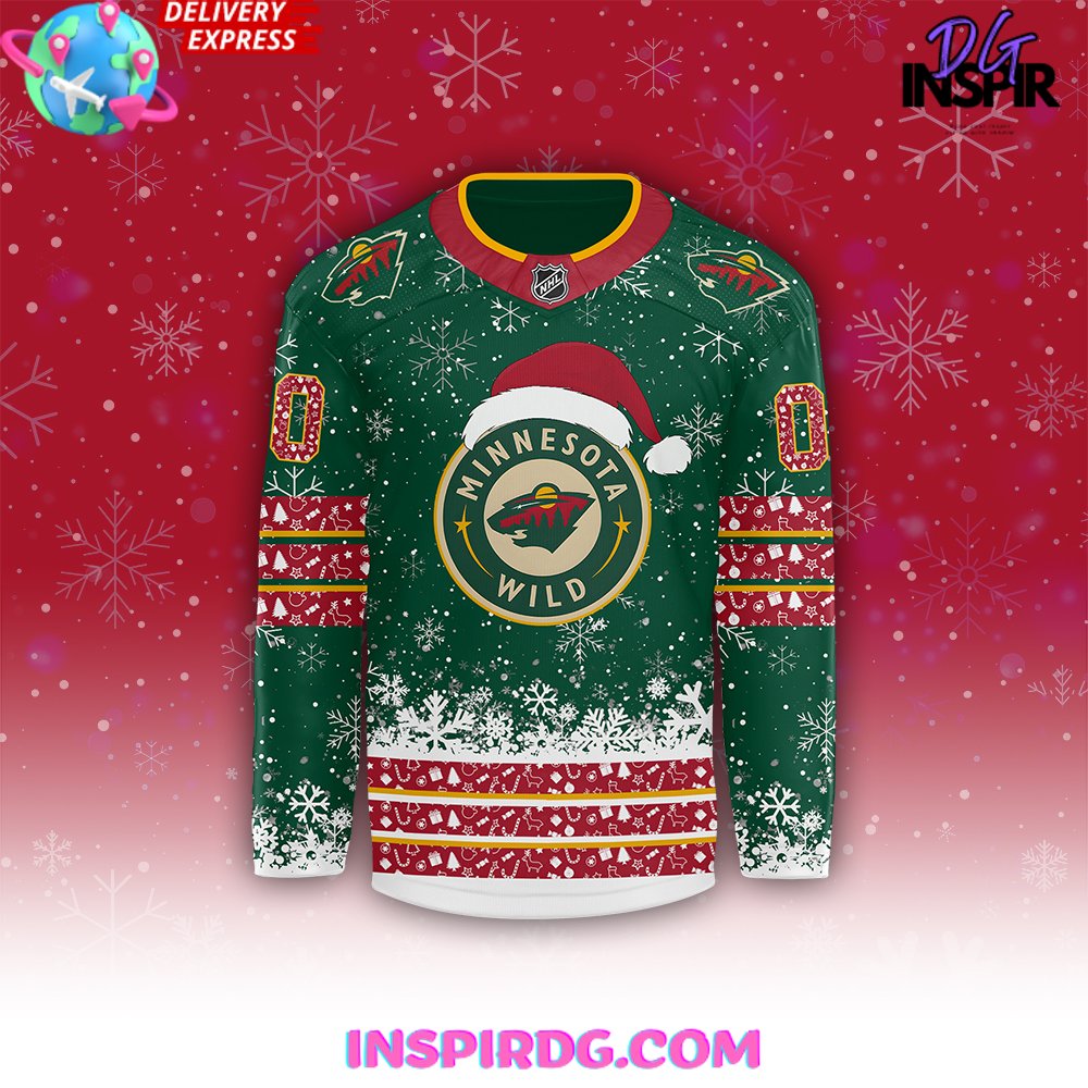 Minnesota Wild Nhl Merry Christmas 2024 Hockey Jersey