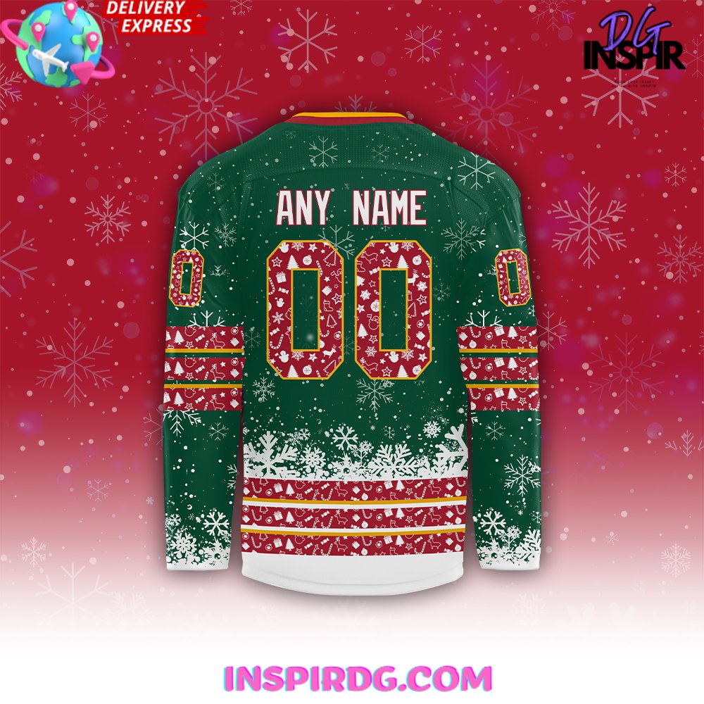 Minnesota Wild Nhl Merry Christmas 2024 Hockey Jersey