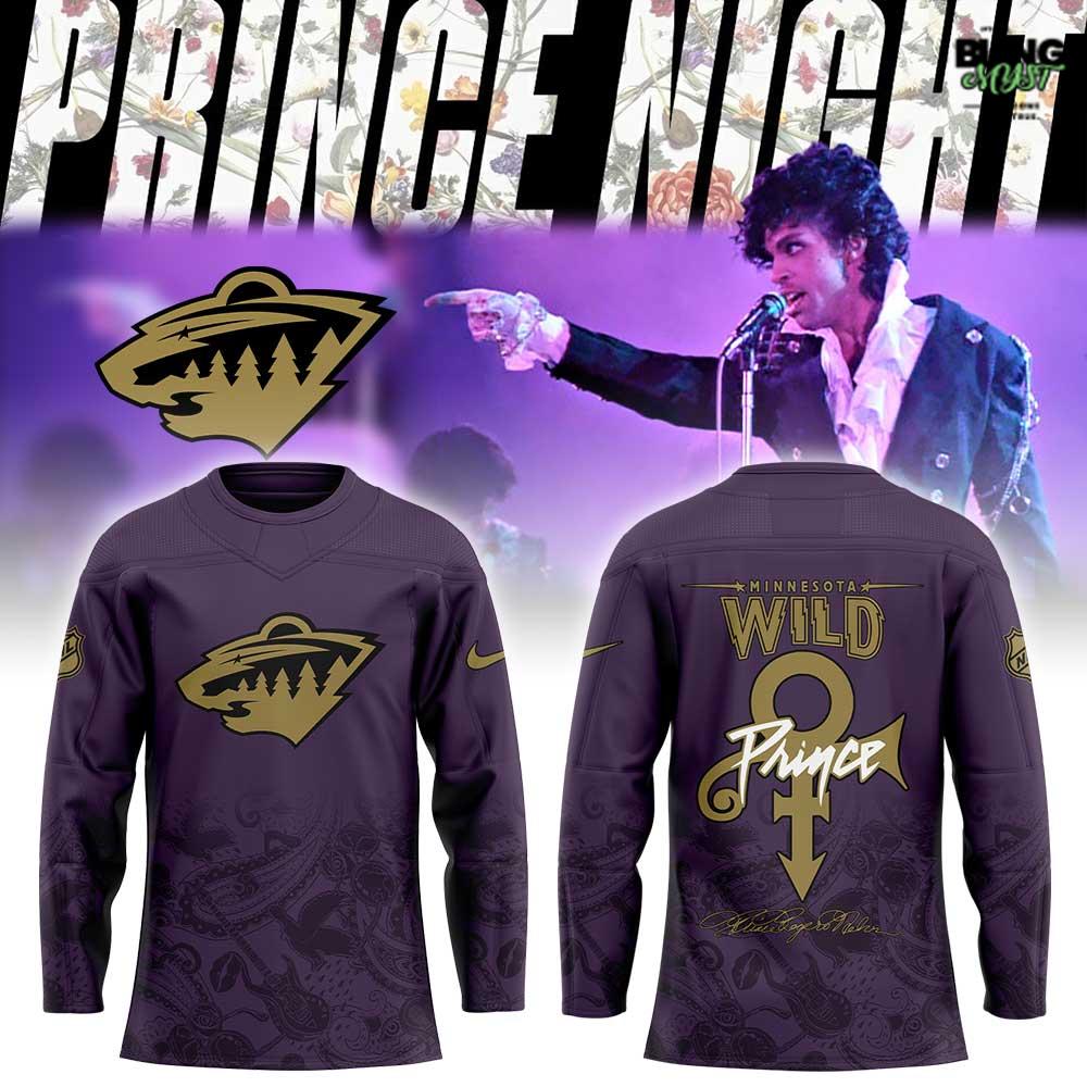 Minnesota Wild Prince Rogers Nelson Night 2026 Hockey Jersey
