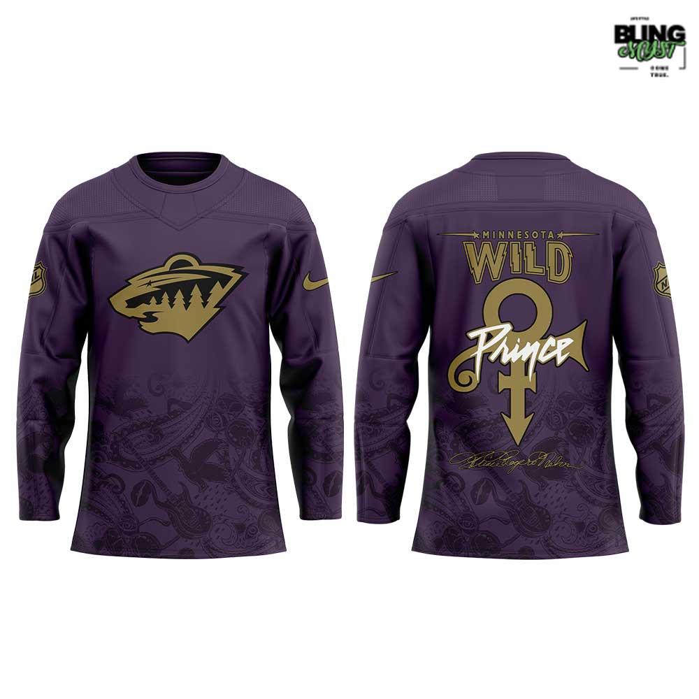 Minnesota Wild Prince Rogers Nelson Night 2026 Hockey Jersey