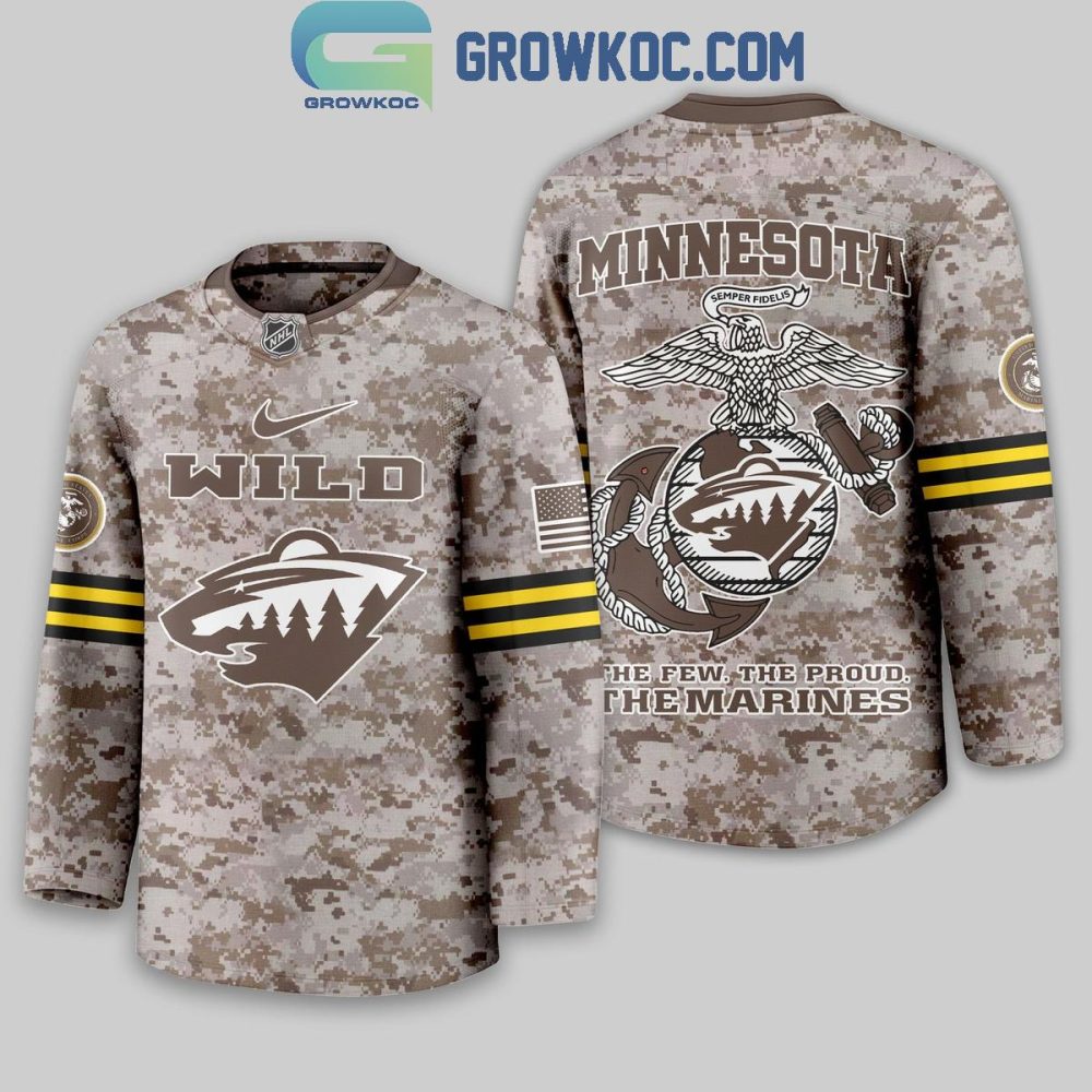 Minnesota Wild Us Marine Corps Hockey Jersey