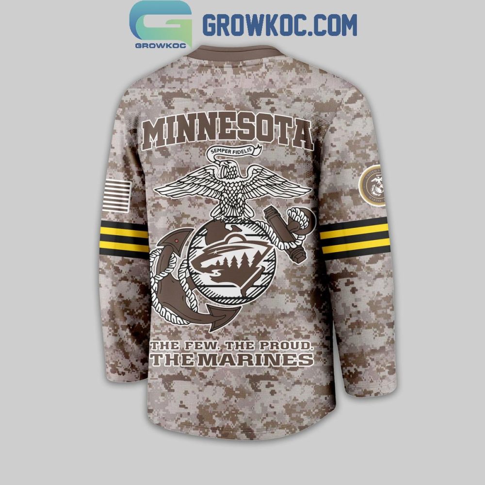 Minnesota Wild Us Marine Corps Hockey Jersey