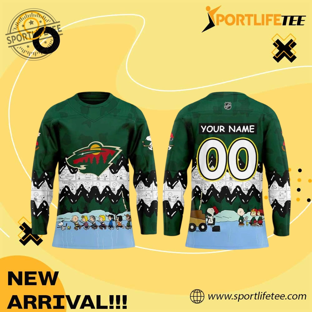 Minnesota Wild X Peanuts Night 2026 Hockey Jersey