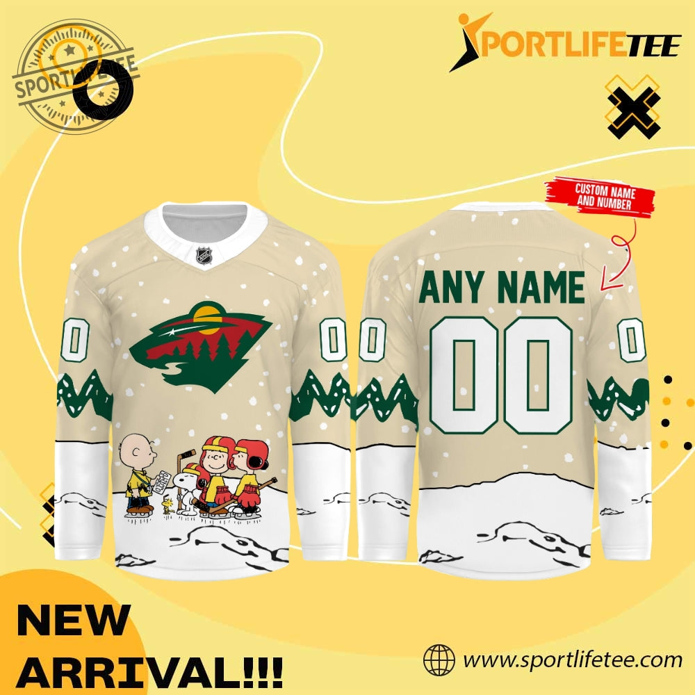 Minnesota Wild X Snoopy Hockey Jersey