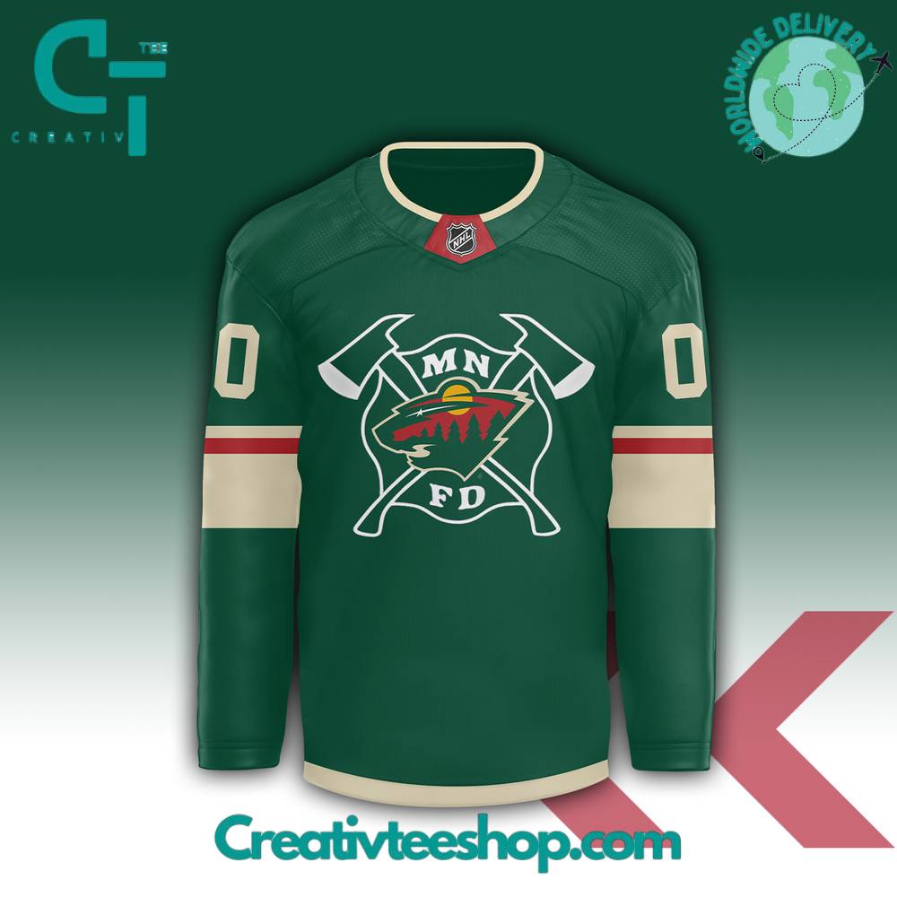 Minnesota Wild X 2024 Firefighter Appreciation Night Hockey Jersey