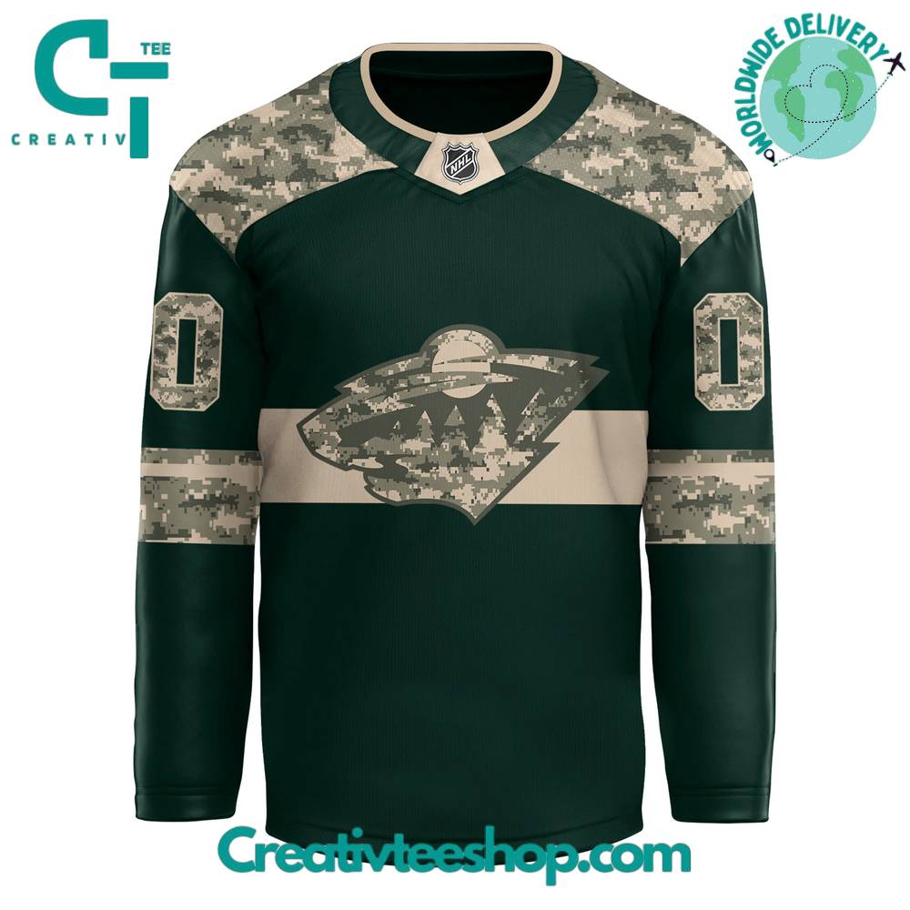 Minnesota Wild X 2024 Military Appreciation Night Hockey Jersey