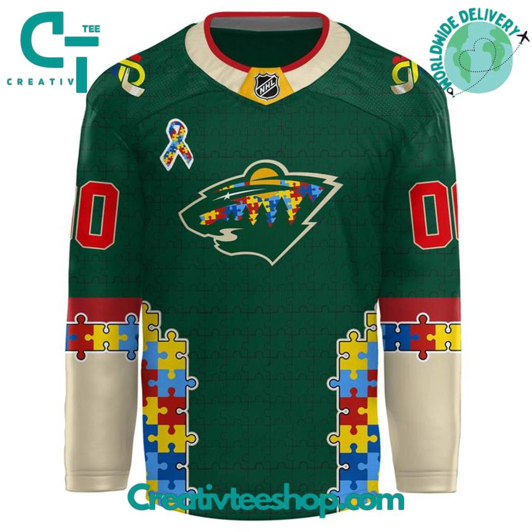 Minnesota Wild X 2025 Autism Awareness Night Special Hockey Jersey