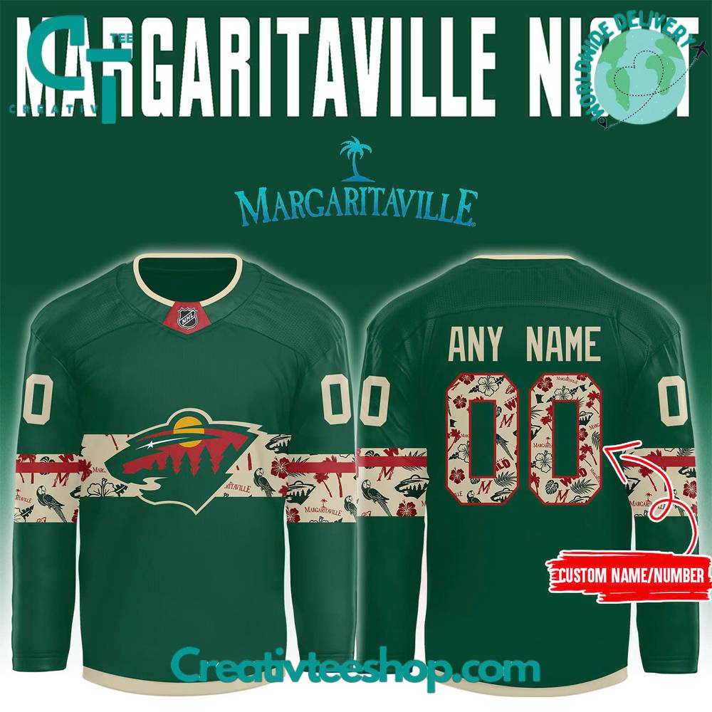 Minnesota Wild X Margaritaville Night Special Edition Hockey Jersey
