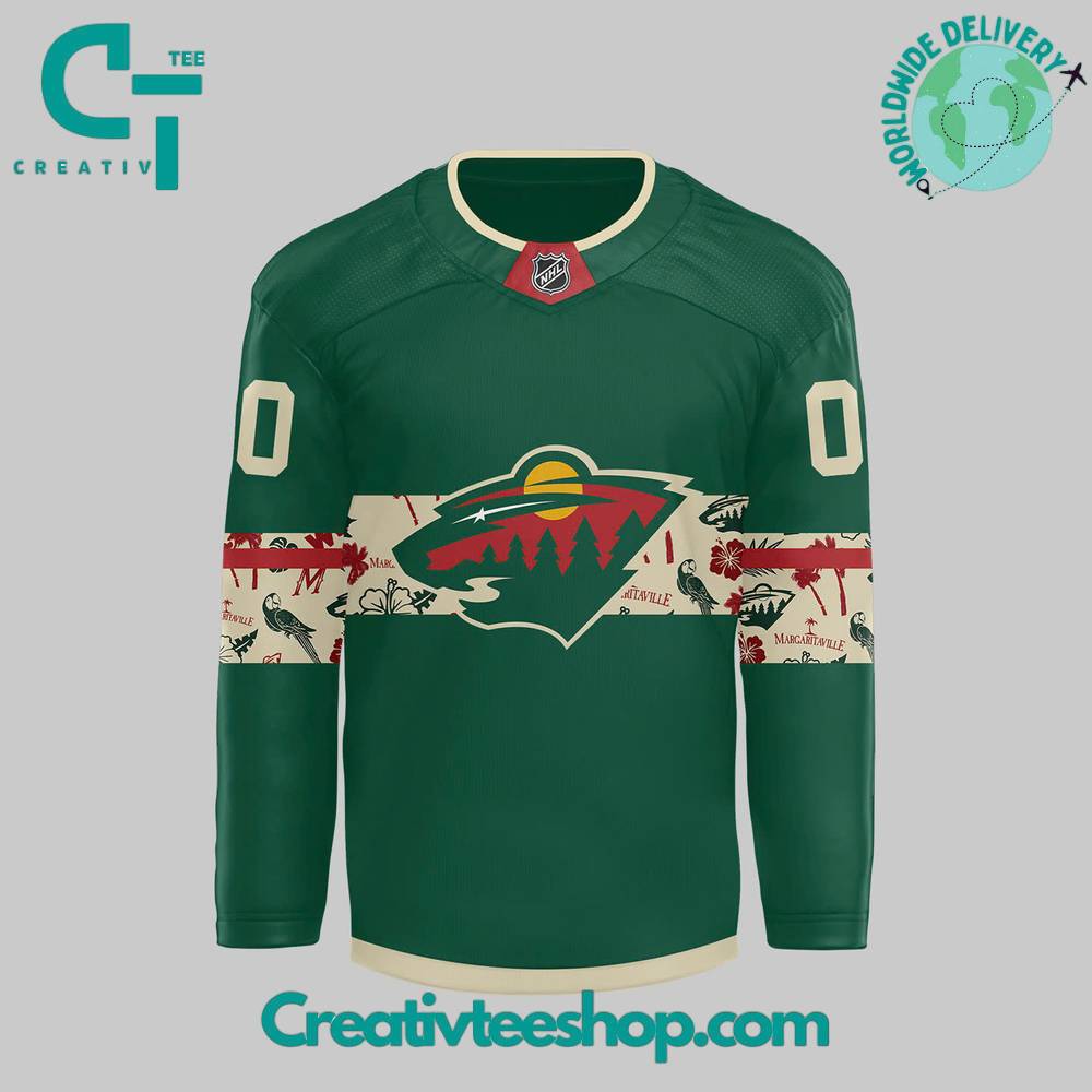 Minnesota Wild X Margaritaville Night Special Edition Hockey Jersey