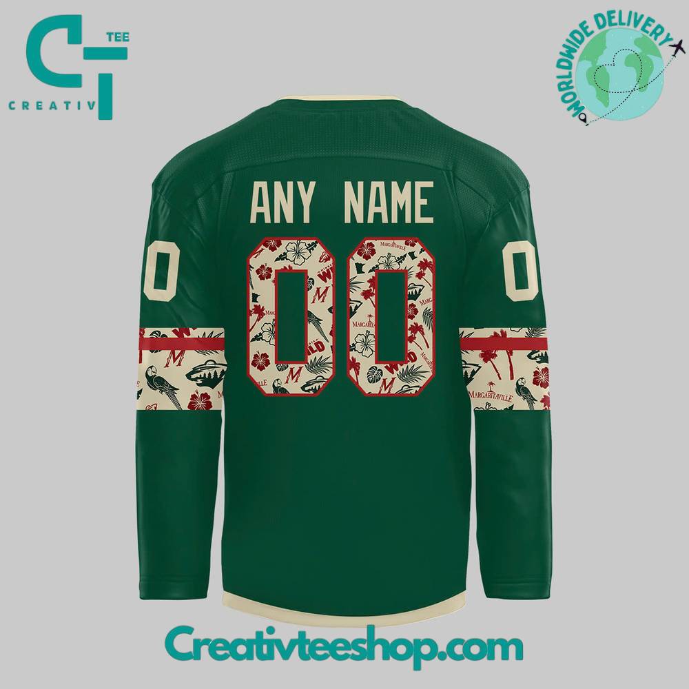 Minnesota Wild X Margaritaville Night Special Edition Hockey Jersey