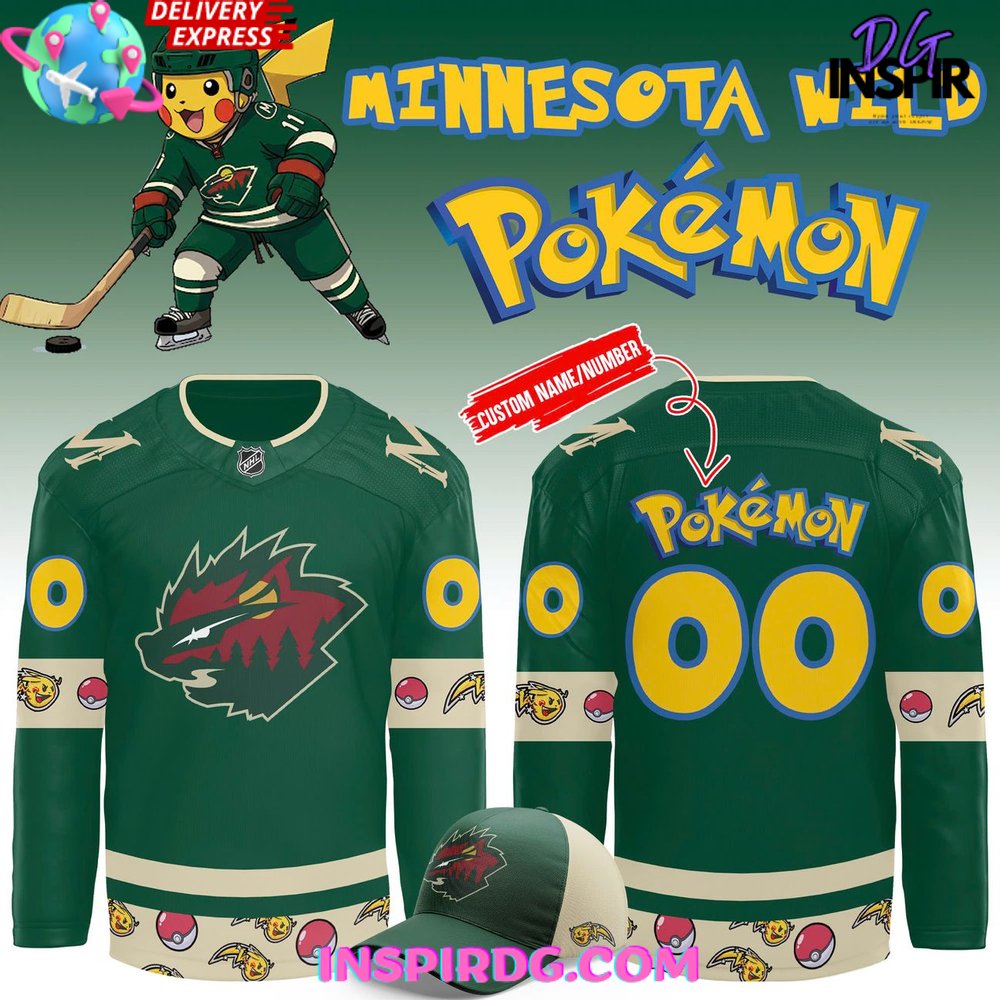 Minnesota Wild X Pokémon Special Hockey Jersey