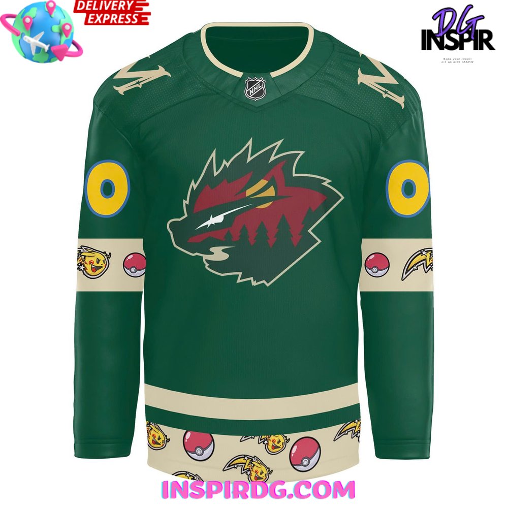 Minnesota Wild X Pokémon Special Hockey Jersey