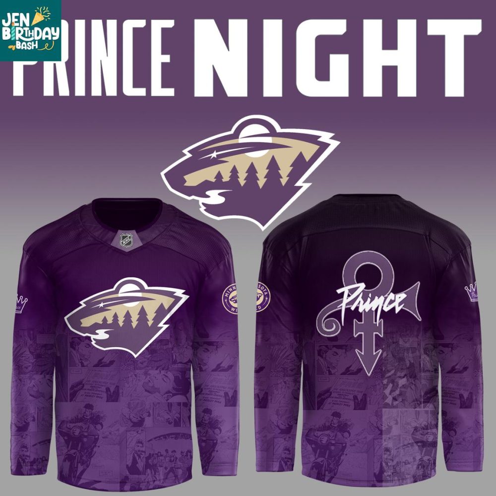 Minnesota Wild X Prince Music 2026 Night Personalized Hockey Jersey