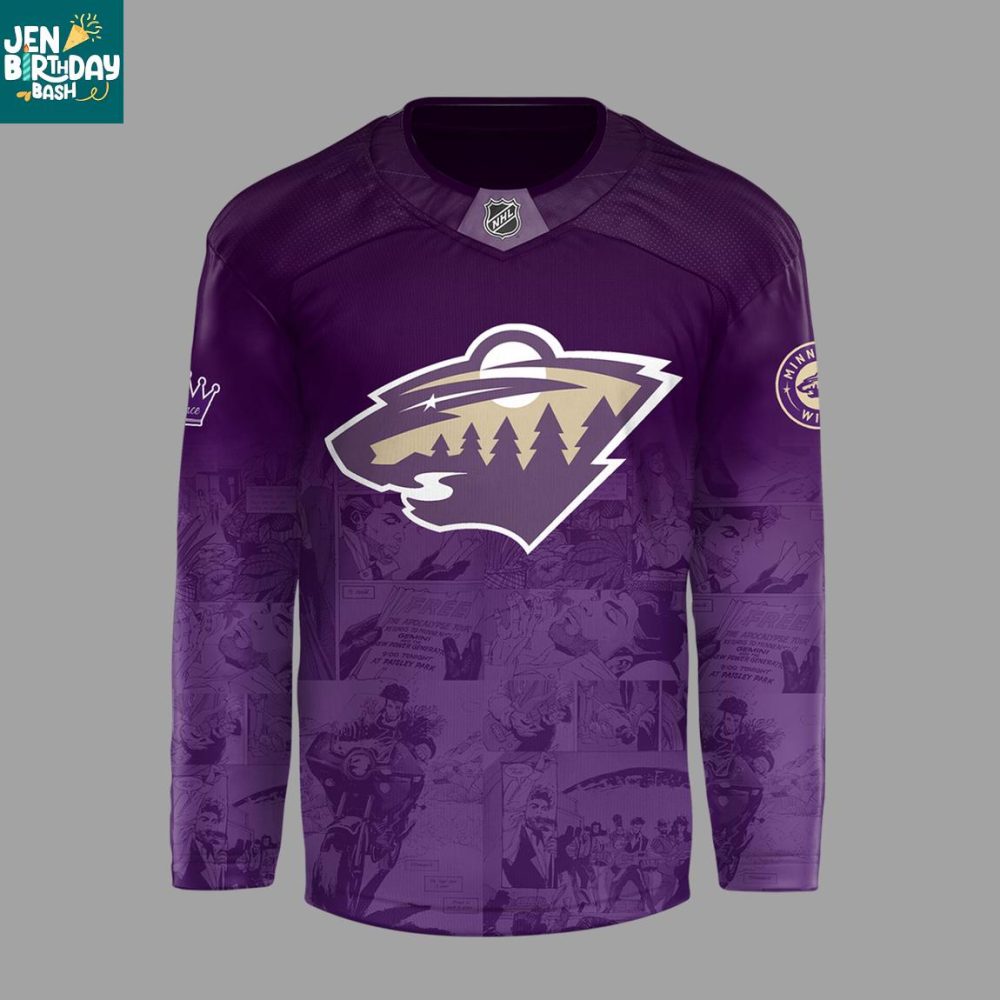 Minnesota Wild X Prince Music 2026 Night Personalized Hockey Jersey