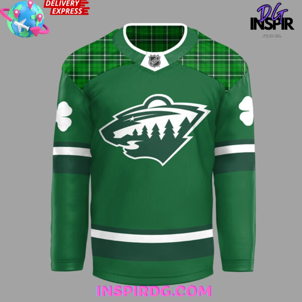 Minnesota Wild X St. Patrick’S Day 2025 Hockey Jersey
