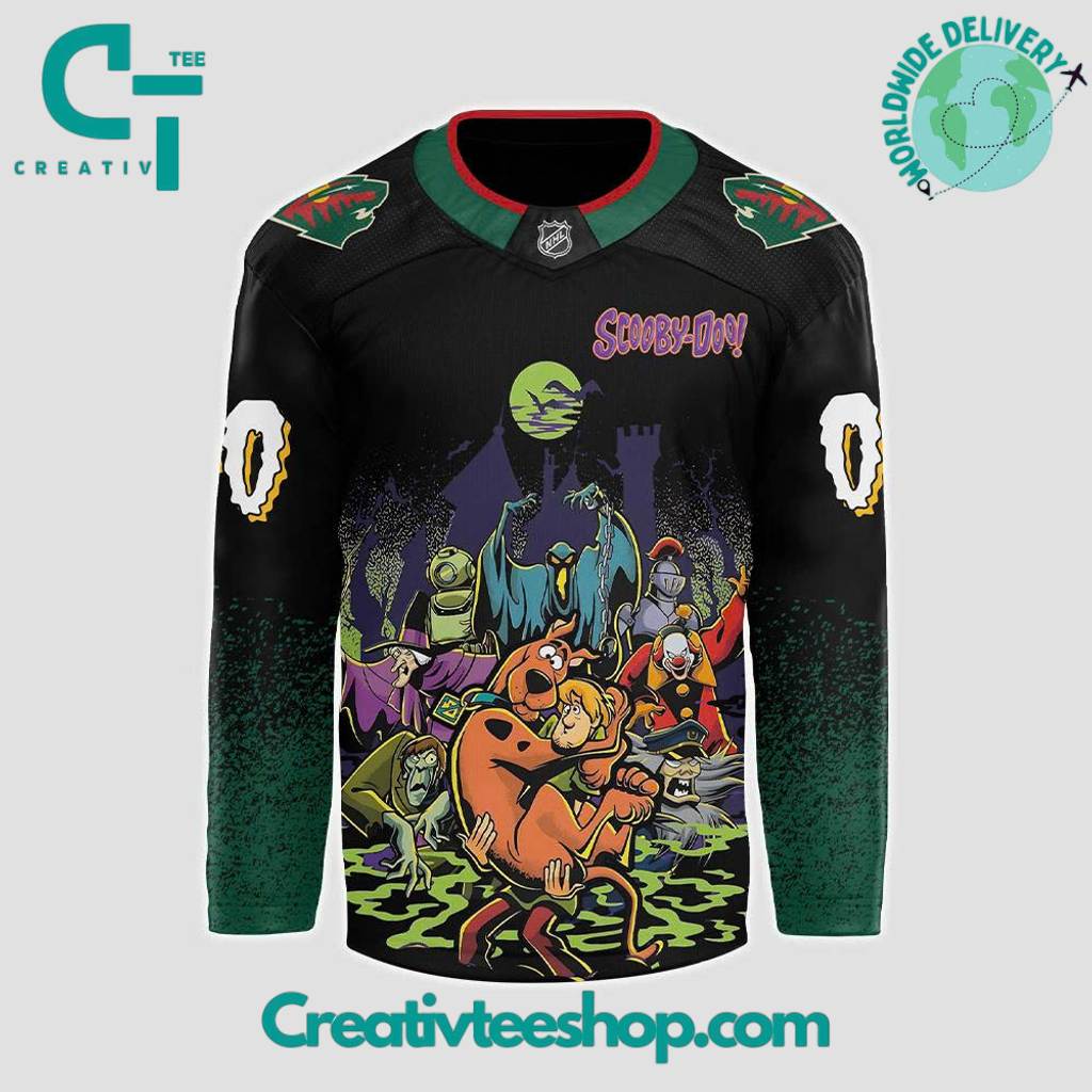 Minnesota Wild X Scooby-Doo Night 2025 Custom Hockey Jersey