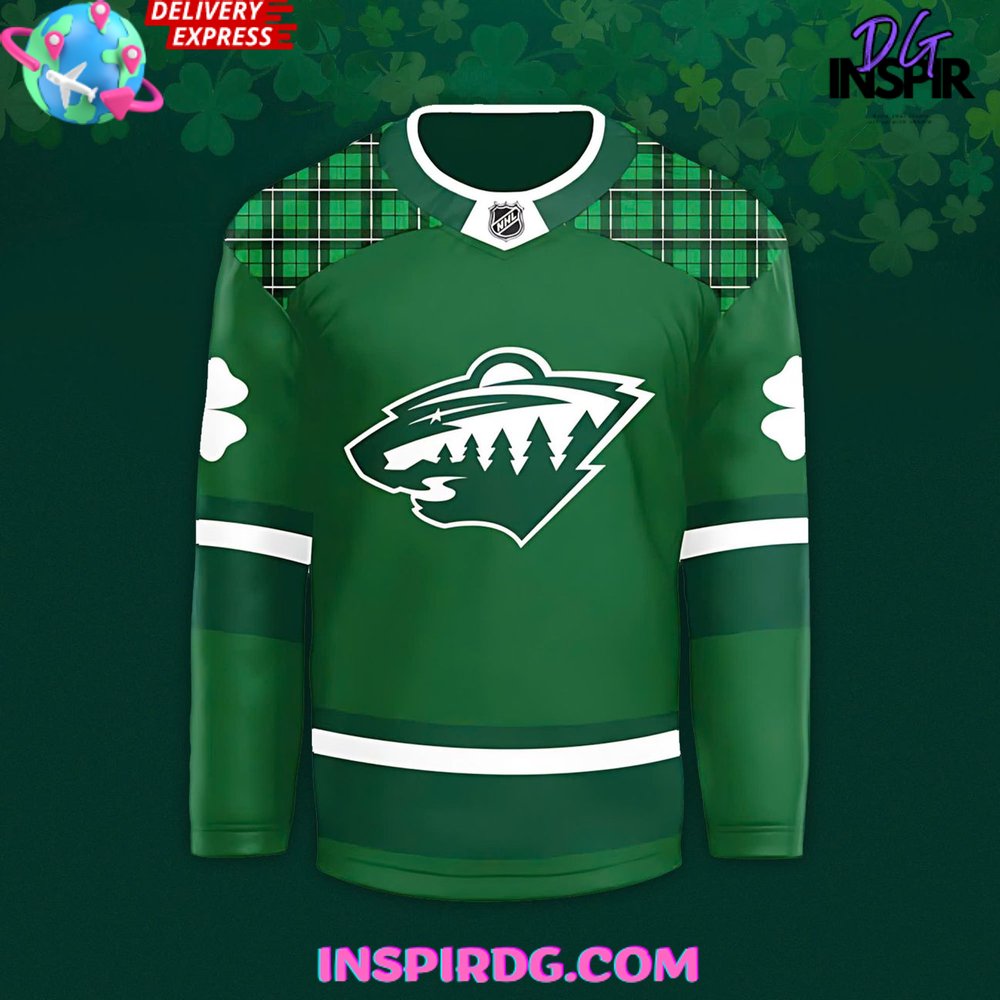 Minnesota Wild X St. Patrick’S Day 2025 Hockey Jersey