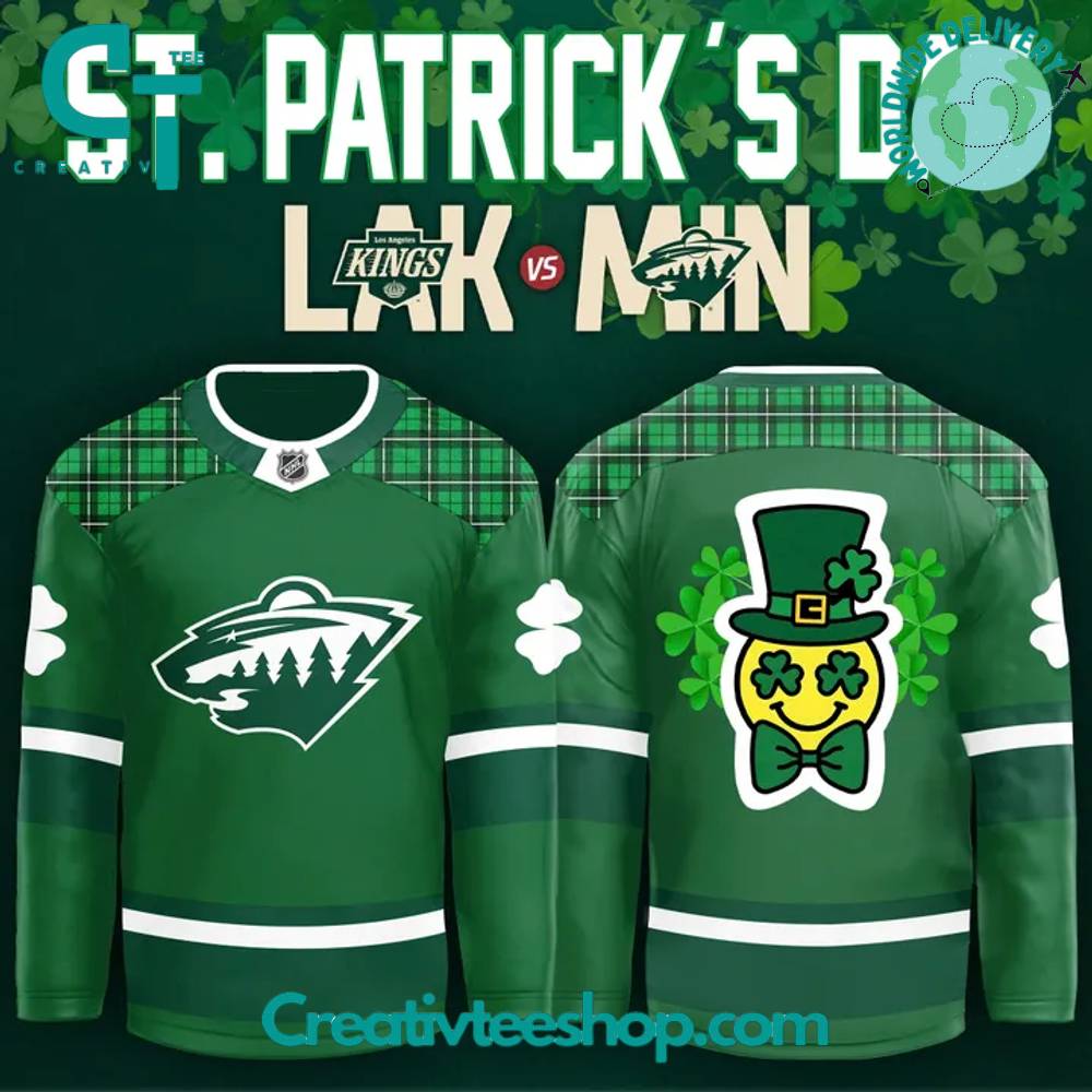 Minnesota Wild X St. Patrick'S Day Limited Edition Hockey Jersey