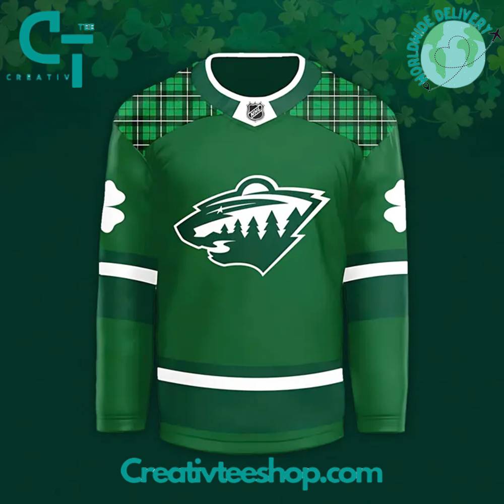 Minnesota Wild X St. Patrick'S Day Limited Edition Hockey Jersey