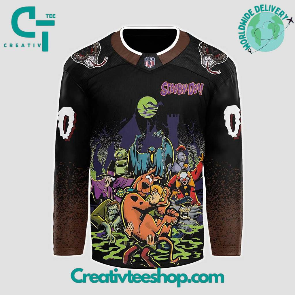 Monroe Moccasins X Scooby-Doo Night 2025 Custom Hockey Jersey