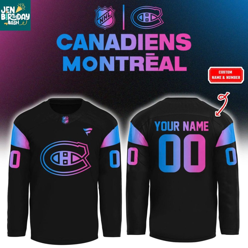 Montreal Canadiens Cyberpunk 2026 Game Night Personalized Hockey Jersey