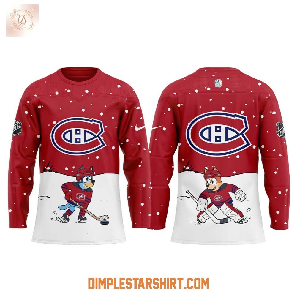 Montreal Canadiens X Bluey &amp; Bingo Hockey Jersey