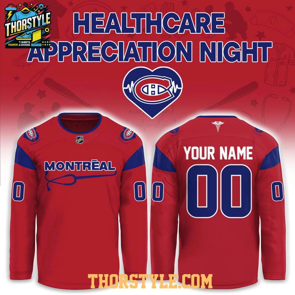 Montreal Canadiens X Healthcare Appreciation Night 2026 Personalized Hockey Jersey