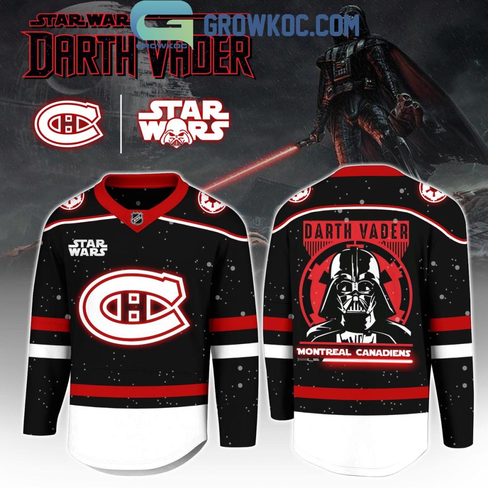 Montreal Canadiens X Star Wars Darth Vader Hockey Jersey