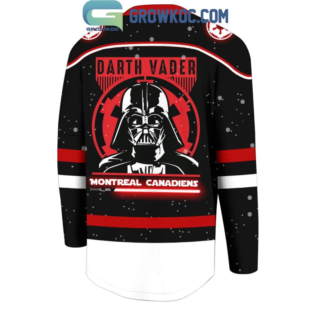 Montreal Canadiens X Star Wars Darth Vader Hockey Jersey