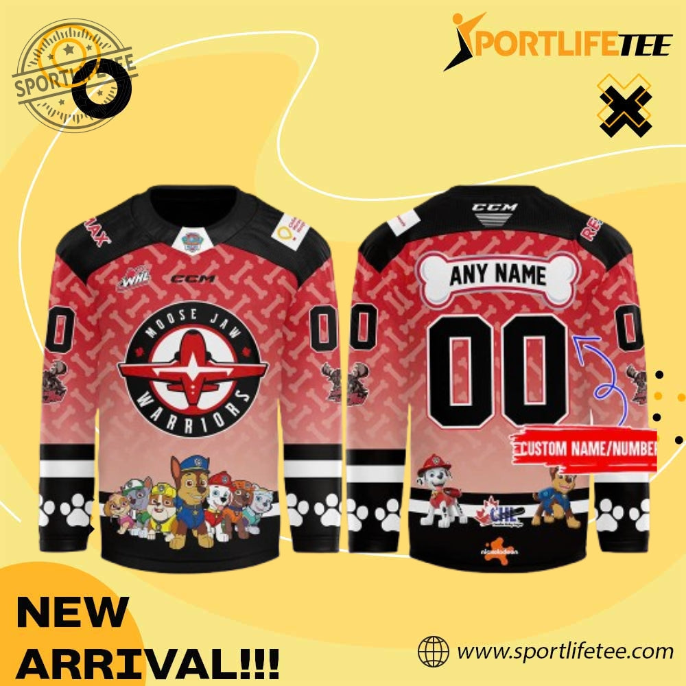 Moose Jaw Warriors X 2025 Nickelodeon Night Hockey Jersey