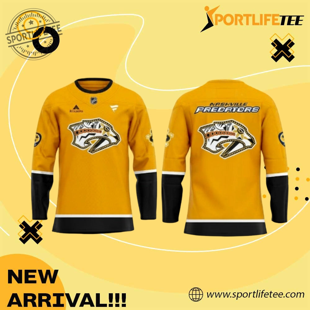 Nashville Predators Celebrate Api Music Heritage Night Hockey Jersey 2025