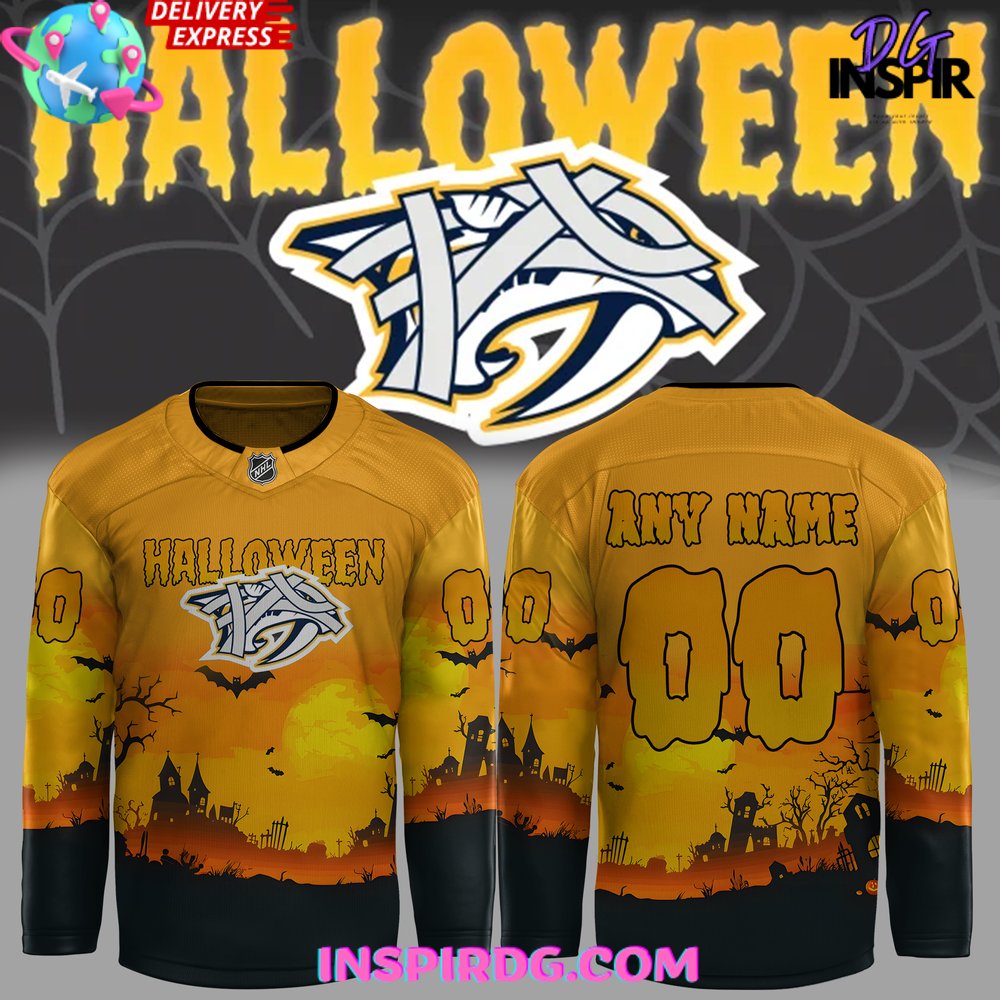 Nashville Predators Halloween 2024 Special Edition Hockey Jersey