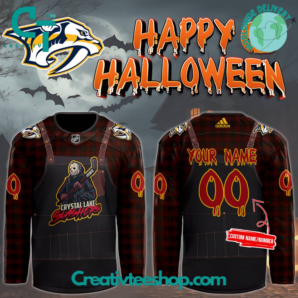 Nashville Predators Happy Halloween Hockey Jersey