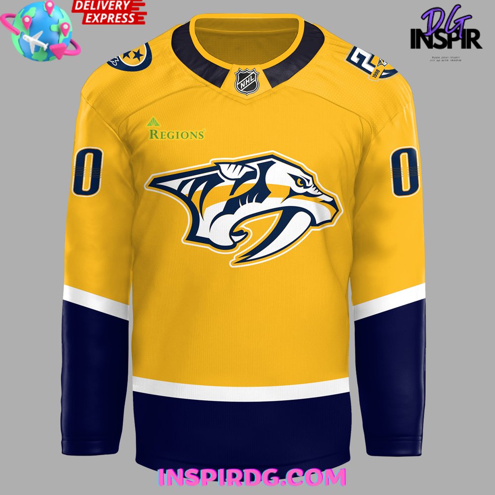 Nashville Predators Regions 2024 Hockey Jersey