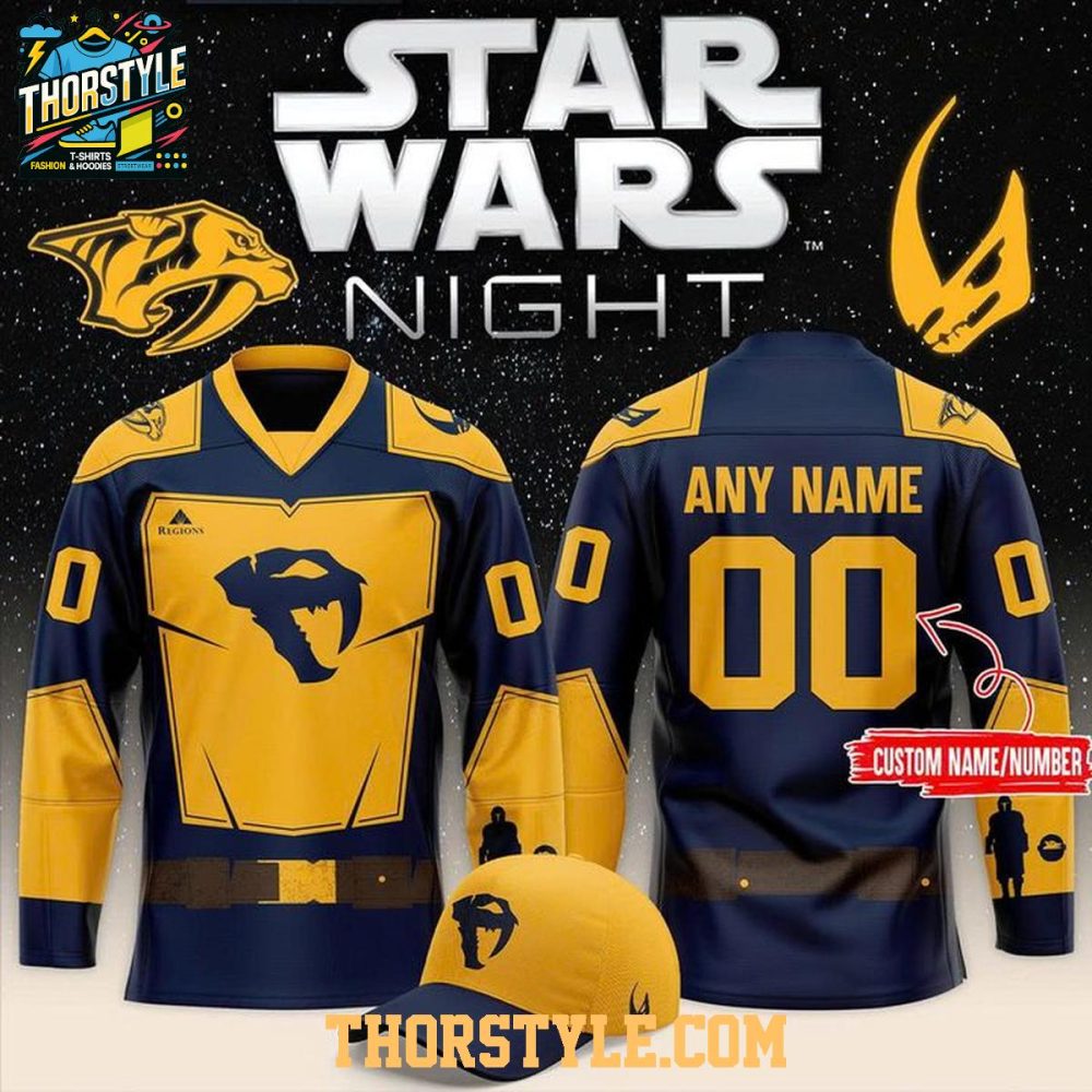 Nashville Predators Star Wars Night Anniversary 2026 Personalized Hockey Jersey