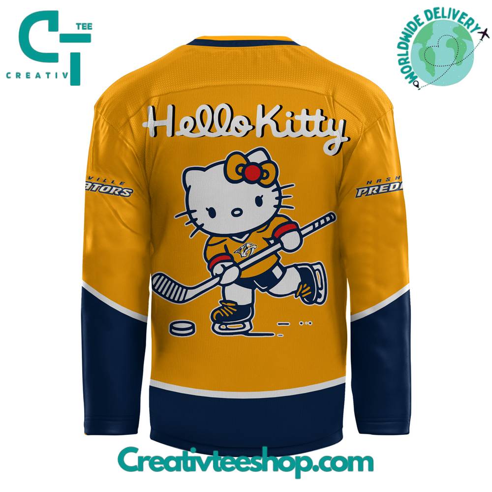 Nashville Predators X Hello Kitty Hockey Jersey