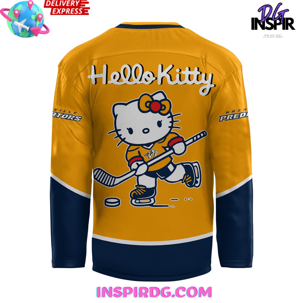 Nashville Predators X Hello Kitty Special Nhl Jersey