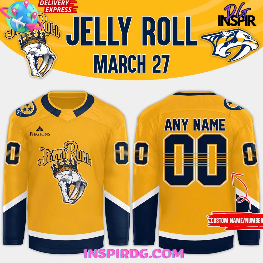 Nashville Predators X Jelly Roll 2025 Hockey Jersey