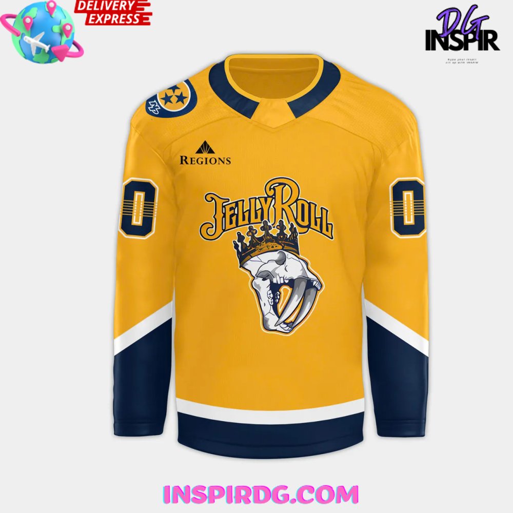 Nashville Predators X Jelly Roll 2025 Hockey Jersey