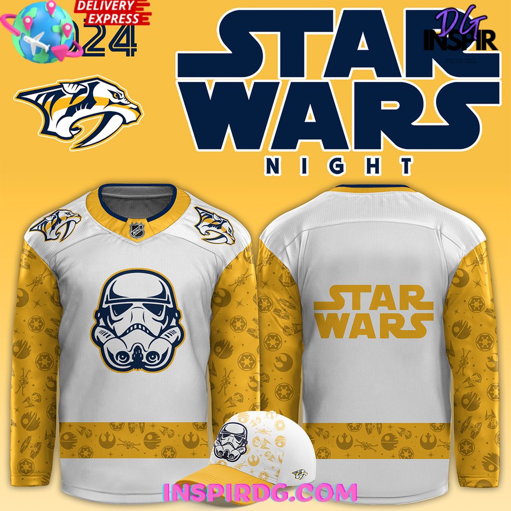 Nashville Predators X Star Wars Night 2024 Hockey Jersey