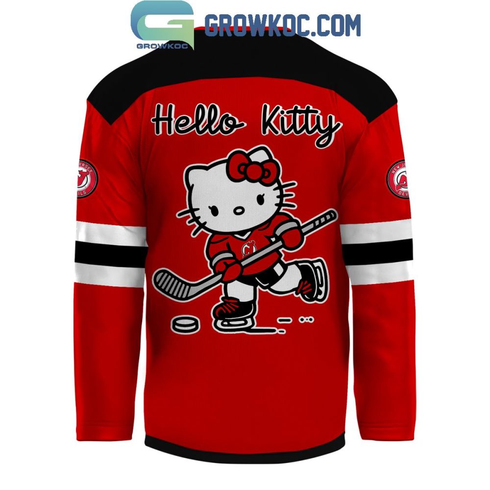 New Jersey Devils 50Th Anniversary Of Hello Kitty 2024 Hockey Jersey