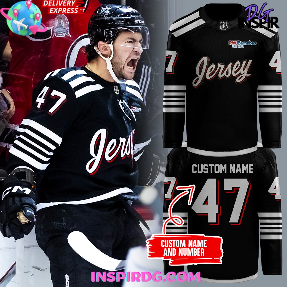 New Jersey Devils Back In Black 2025 Hockey Jersey