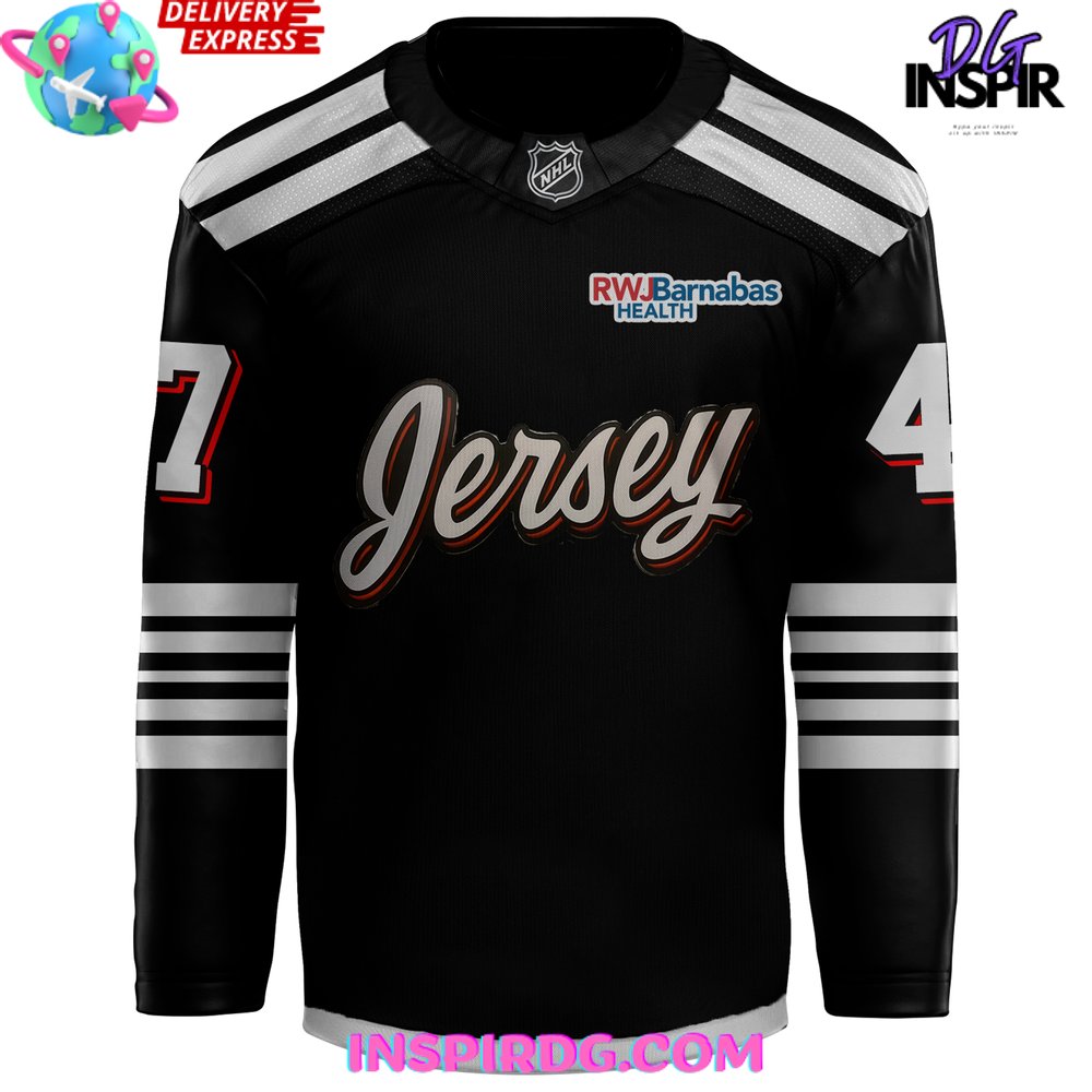 New Jersey Devils Back In Black 2025 Hockey Jersey