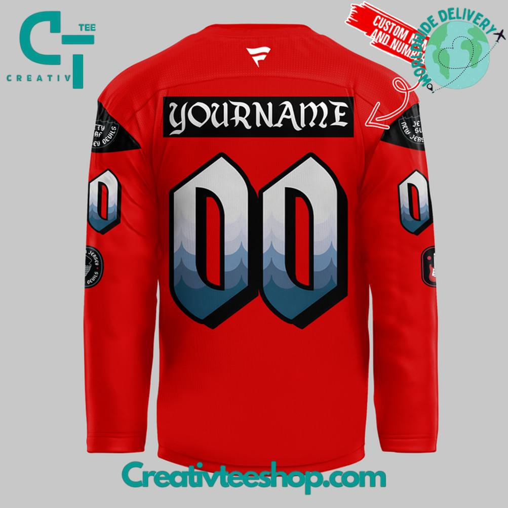 New Jersey Devils "Made In Jerseys" Night 2025 Special Red Hockey Jersey