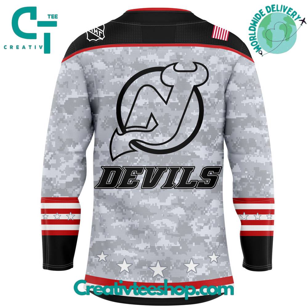 New Jersey Devils Military Appreciation Night Arctic Camo Jersey